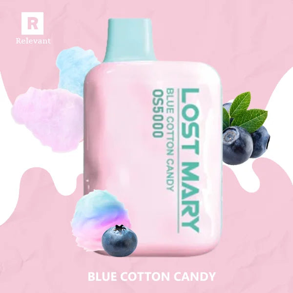 Blue Cotton Candy Lost Mary OS5000 Blue Cotton Candy Lost Mary OS5000