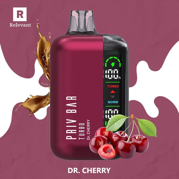 Smok Priv Bar Turbo Dr. Cherry - Sweet Cherry Vaping Bliss Smok Priv Bar Turbo Dr. Cherry - Sweet Cherry Vaping Bliss
