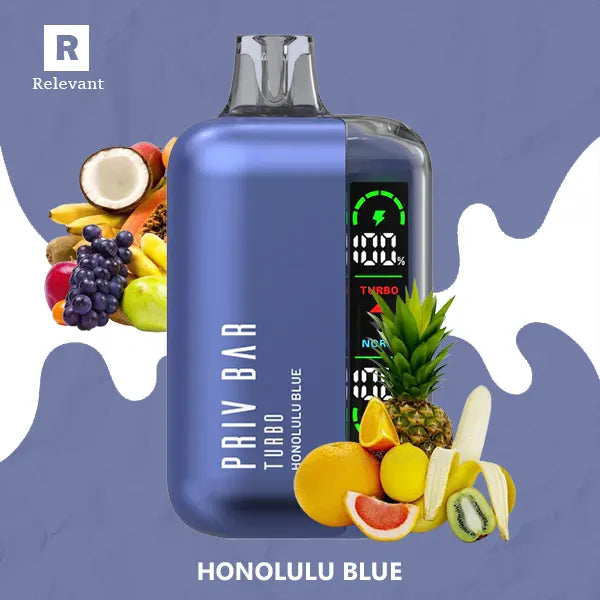 Smok Priv Bar Turbo Honolulu Blue - Tropical Vape Escape Smok Priv Bar Turbo Honolulu Blue - Tropical Vape Escape