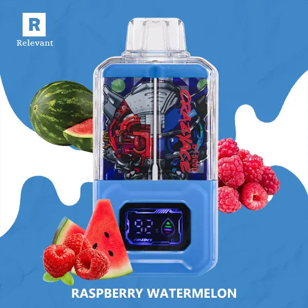 CrazyAce B15000 Raspberry Watermelon: Juicy Vaping Delight CrazyAce B15000 Raspberry Watermelon: Juicy Vaping Delight