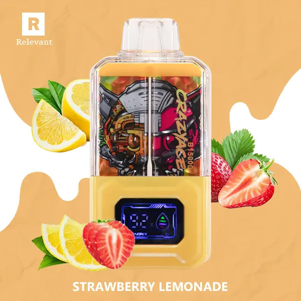CrazyAce B15000 Strawberry Lemonade: Refreshing Summer Vape