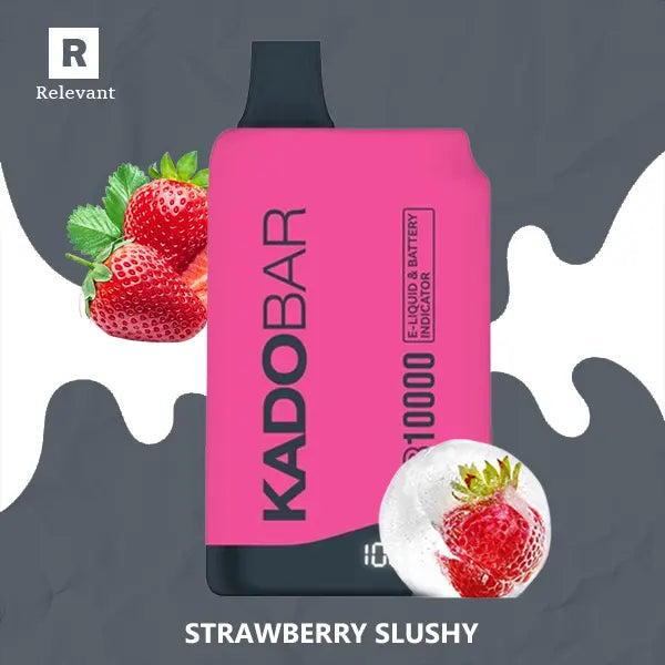 Kado Bar KB10000 Strawberry Slushie – Refreshing Energy Snack
