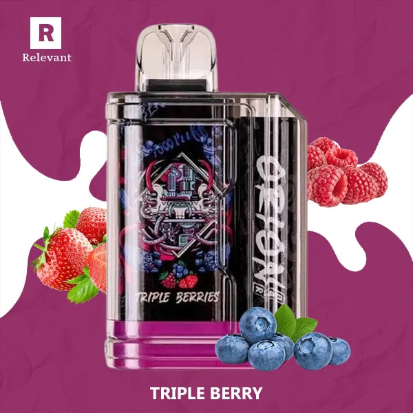 Triple Berry vape flavors, strawberry blueberry raspberry mix, fresh berries for vape, fruit trilogy illustration - Triple Berry Lost Vape Orion Bar