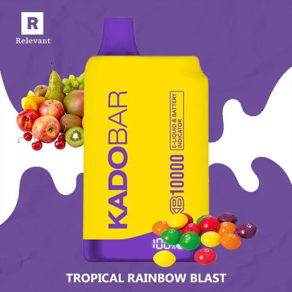 Kado Bar KB10000 Tropical Rainbow Blast Colorful Energy Bar Kado Bar KB10000 Tropical Rainbow Blast Colorful Energy Bar