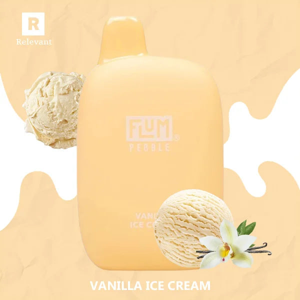 Vanilla Ice Cream Flum Pebble