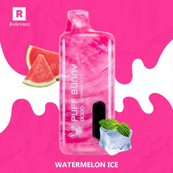 Watermelon Ice Puff Bunny 8000 Watermelon Ice Puff Bunny 8000