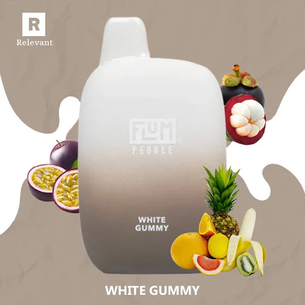 White Gummy Flum Pebble White Gummy Flum Pebble