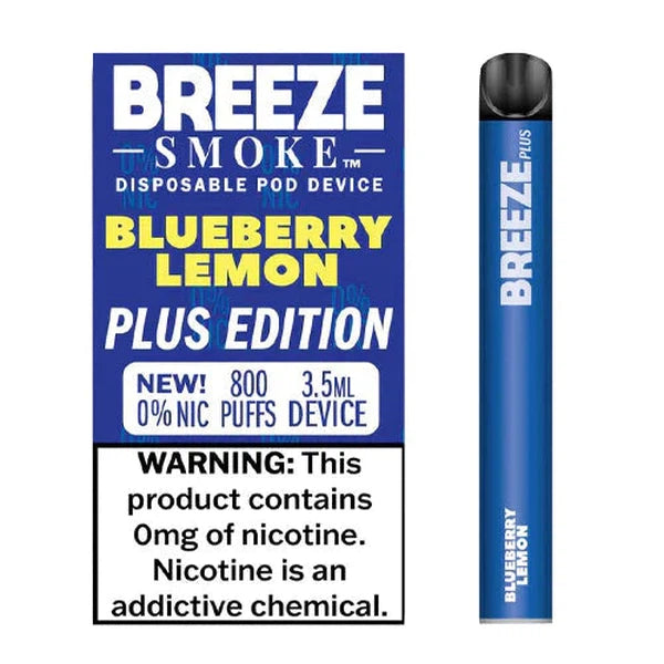 Breeze Plus Zero Nicotine Blueberry Lemon