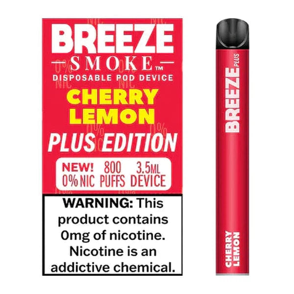 Breeze Plus Zero Nicotine Cherry Lemon
