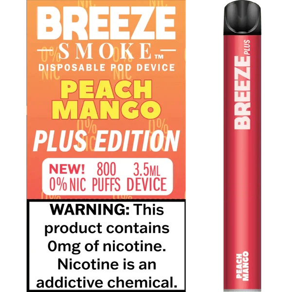 Breeze Plus Zero Nicotine Peach Mango