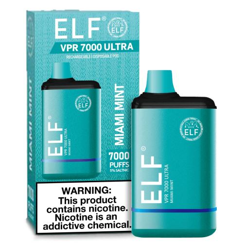 Miami Mint ELF VPR 7000 Ultra | 7000 Puffs Miami Mint ELF VPR 7000 Ultra | 7000 Puffs