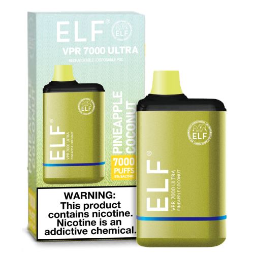 Pineapple Coconut ELF VPR 7000 Ultra | 7000 Puffs Pineapple Coconut ELF VPR 7000 Ultra | 7000 Puffs