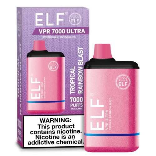 Tropical Rainbow Blast ELF VPR 7000 Ultra | 7000 Puffs Tropical Rainbow Blast ELF VPR 7000 Ultra | 7000 Puffs