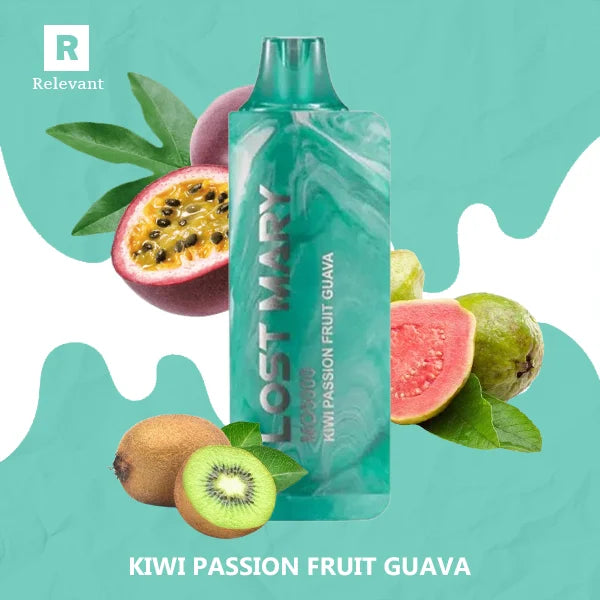 Kiwi Passionfruit Guava Lost Mary MO5000 Kiwi Passionfruit Guava Lost Mary MO5000