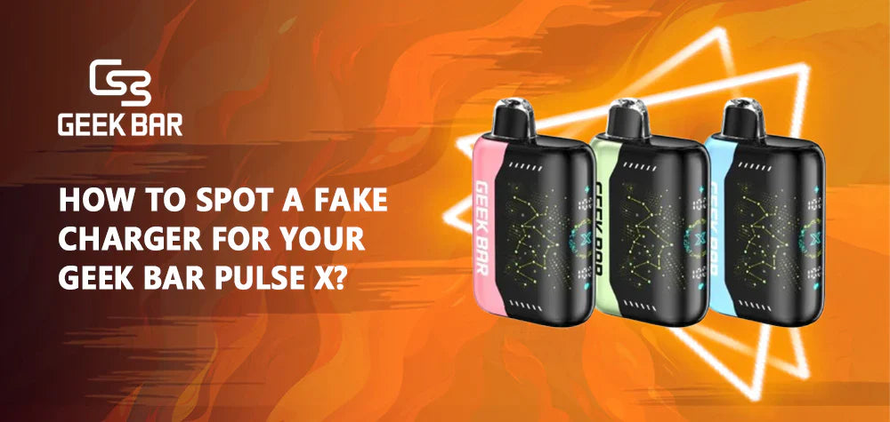 how to spot a fake geek bar pulse x Charger For Your X? GeekVape Q 3ML Refillable __label:Promotion 5% OFF Flavor:BLACKBERRY FCUKING FAB