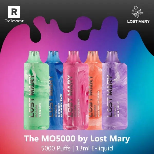 lost mary vape blueberry raspberry lemon MO5000 Choose Flavor:Blackberry Peach Lemon SLabel_690mAh Foger GT Switch Pro