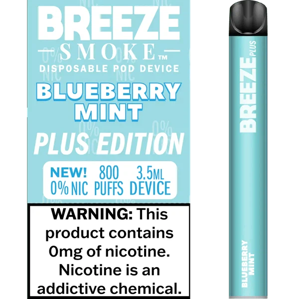 Breeze Plus Zero Nicotine Blueberry Mint