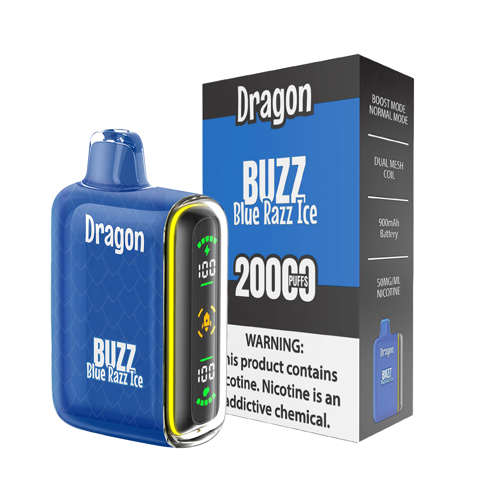 Buzz Blue Razz Ice Dragon 20K