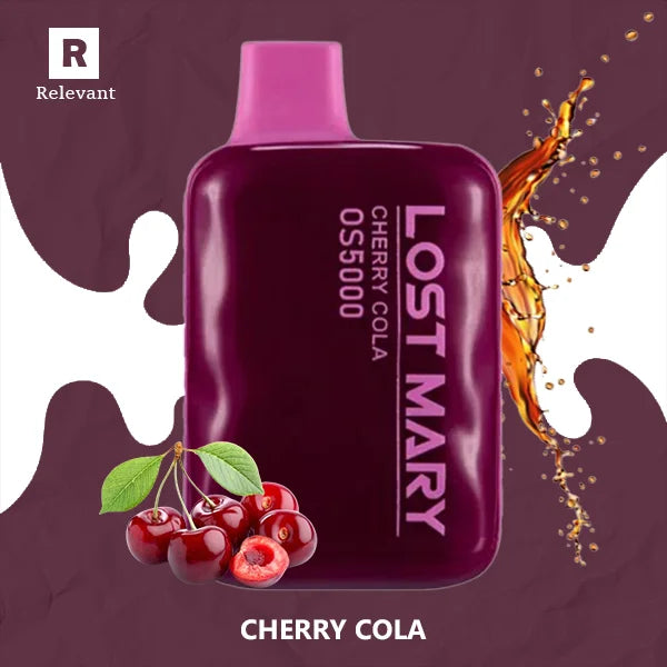 lost mary cola flavor Cherry OS5000 Size:4mL delta 8 Juul Pods New York,