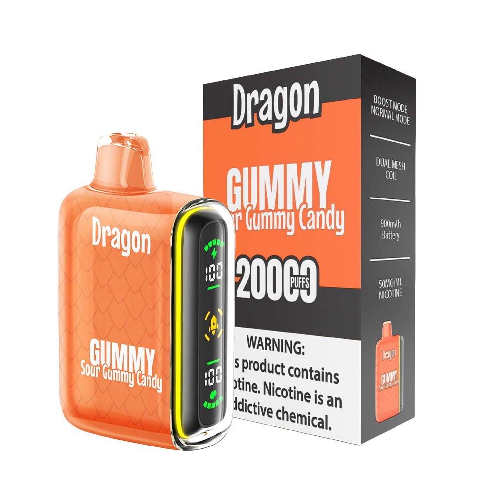 Gummy Sour Gummy Candy Dragon 20K