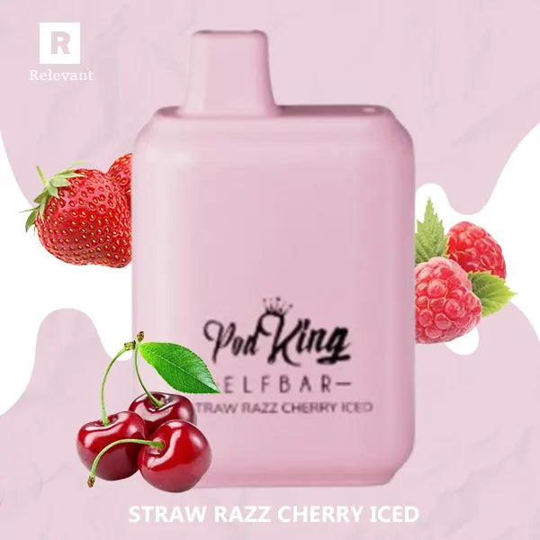 raz frozen strawberry vape Pod King Straw Razz Cherry Iced Kit:Essential Peafowl Emerald Banana Cake - Lost