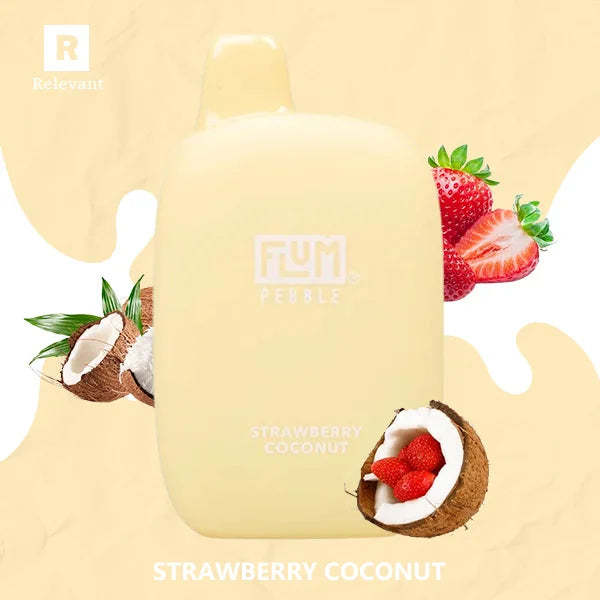 Strawberry Coconut Flum Pebble