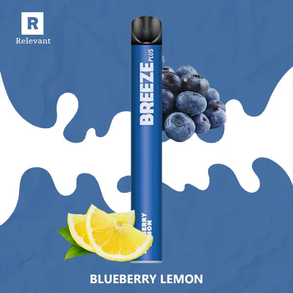 Breeze Plus Zero Blueberry Lemon Flavor - Disposable Vape