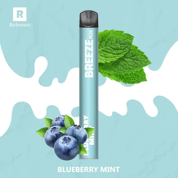 Breeze Plus Zero Blueberry Mint Flavor - Disposable Vape